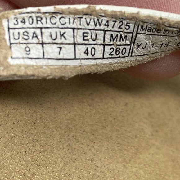 VIONIC White Leather Flip Flop Sandals Embellished Womens 9 - Picture 4 of 5